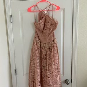 ASOS Mauve lace midi dress size US 10